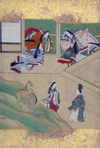 伊势故事》中的场景 伊势物语，18世纪末。