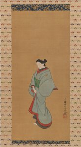 站立的女人，约1730年。 作者 东仙堂里布