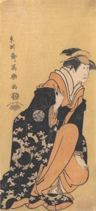 演员中村熊太郎二世饰演的港子，是Yura Hyogonosuke的妻子，1794-95.，1794-95。 作者 Toshusai Sharaku