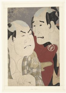 中岛和右卫门与中村近藏的半身像 作者 茑屋十三郎（小书堂）