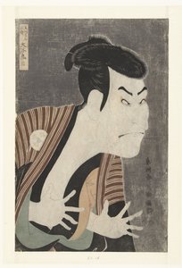 大谷鬼次的半身肖像。 作者 Toshusai Sharaku