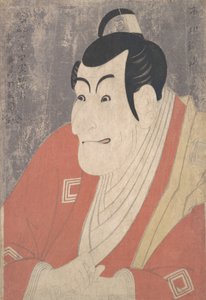 1794年，市川惠比寿四世在剧目《小野坊相武田纲》中扮演竹村贞夫、 作者 Toshusai Sharaku