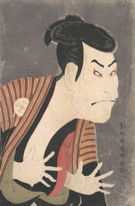 1794年6月，歌舞伎演员大谷鬼三在《彩色的缰绳》一剧中扮演Yakko Edobei。