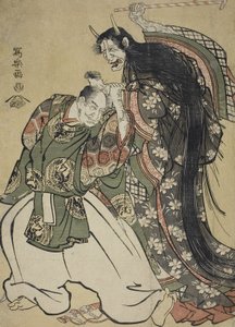 枫叶观赏 作者 Toshusai Sharaku