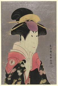 濑川富三，演员，头肩像，面向右侧，饰演小西仓堂的妻子亚多利吉