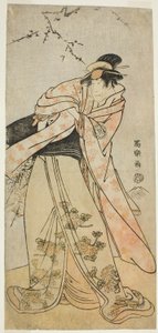 演员濑川菊之条 III 饰演宫古九条的白乙久方（Sandai-me Segawa Kikunojo no Miyako Kujo no Shirabyoshi Hisakata) 作者 Toshusai Sharaku