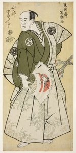 演员山菜白十郎饰演名古屋三左卫门（山菜白十郎之名古屋三左卫门） 作者 Toshusai Sharaku