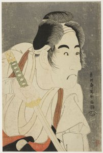 Tee AC 和 R 乐队 Mitsukoro Ii 饰演 Ishii Genzo 作者 Toshusai Sharaku