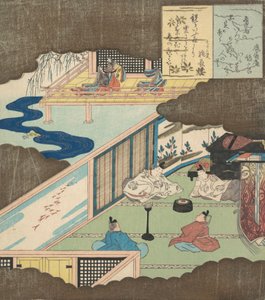 宫殿内部，贵族们在交谈，约1820年。 作者 东东屋北海
