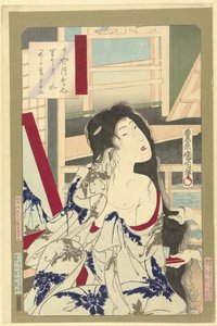浴后
锦衣武藏的美人（系列名称）
Nishiki ori Musashi no beppin（物品上的系列名称）