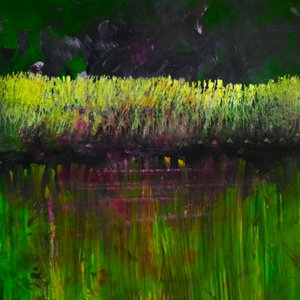 沼泽-夜曲，2017（油画板）