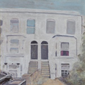 居住的地方 54，2013 年（胶合板上的油画）