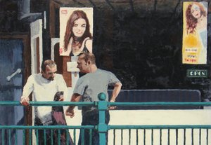对话》，2006 年（木板油画）