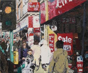 销售，2003 年（木板油画）