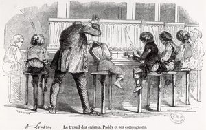 1848年，来自&39;LeMuséedesFamilles&39;的伦敦，帕迪及其同伴的线轴上工作的孩子们 作者 特里雄