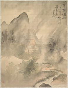 1847年的《迷雾笼罩的竹子》。 作者 椿金山