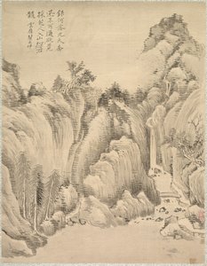 瀑布和岩石 作者 椿金山