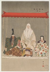 Ikaru Kazuki（彩色木版画） 作者 月冈工业