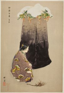 Kazuraki, 选自 "百无剧（Nogaku hyakuban）"系列 作者 月冈工业