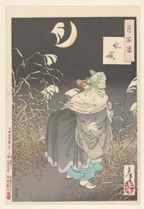狐狸的呼唤
金刚经
月之百相（系列名称）
月百态（物件上的系列名称） 作者 秋山布右卫门