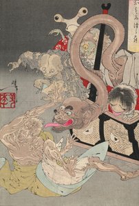 潘多拉魔盒，1880年代 作者 月冈义俊
