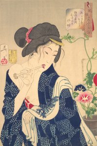 觉醒了：科卡时代的女孩1844-1848年，1888年。 作者 月冈义俊