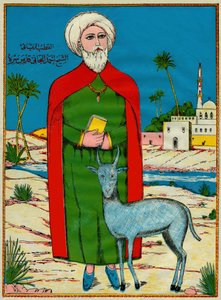 Sheikh Sidi Ahmed al-Tijani, founder of a Sunni jam factory Al-Tirania (Tijaniyya), in the 18th century. Popular imagery, Tunisia