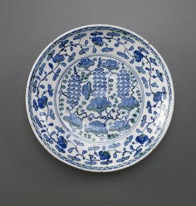 菜与葡萄设计，伊兹尼克，奥斯曼王朝（陶瓷）