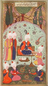 TSM H.804＆H.806王储在1534年在花园里用餐庆祝胜利 作者 Turkish School