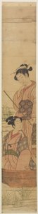 年轻夫妇在月亮下面的一条小船，c.1770-72 作者 内政