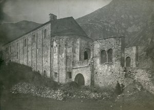 意大利伦巴第，奇瓦特，圣彼得蒙特修道院景观，Ugo Monneret de Villard 摄影，约 1910 年 作者 乌戈·莫内雷·德·维拉德