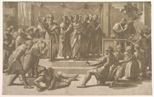 1518年，被使徒包围的亚那尼亚斯之死。