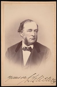 查尔斯-亨利-尼科尔斯1820-1889年的肖像，1872年。 作者 Ulke Bros