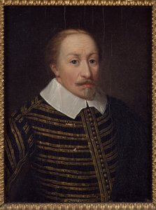 Charles IX roi de Suede--瑞典国王查理九世（1550-1611）的肖像，由Pasch, Ulrika Fredrika（1735-1796）创作。木材上的油彩。尺寸：21x15厘米。斯德哥尔摩国家博物馆