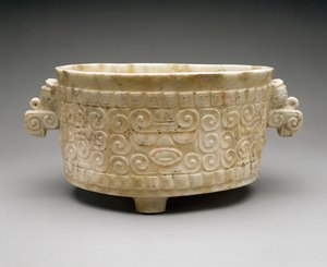 带鸟把手的三脚架花瓶，Terminal Classic，800-1000（大理石） 作者 乌鲁阿乌拉