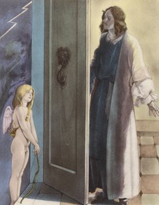 布鲁内莱斯基为《拉封丹的寓言与小说》绘制的插图（彩色石版画）