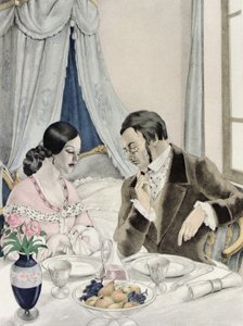 古斯塔夫-福楼拜（1821-80 年）的《包法利夫人》插图，由 Gibert Jeune 出版社出版