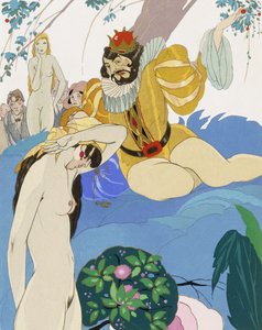 国王保索莱前的裸女