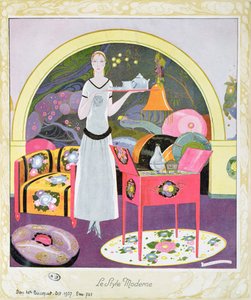 现代风格》，约 1925 年（彩色印刷版） 作者 翁贝托·布鲁内莱斯基