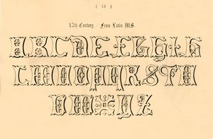 13世纪。源自拉丁文女士，1862年 作者 不明