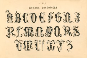 16世纪。源自意大利女士，1862年 作者 不明