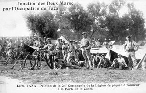 法国外国兵团第24连公司，摩洛哥塔扎，1904年 作者 不明