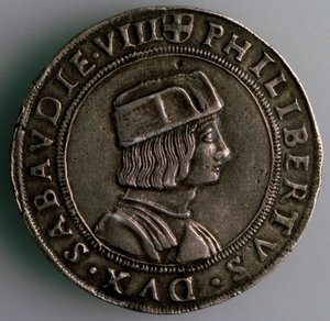 4-Testoon。意大利公国萨沃伊（Sachy），正面：萨沃伊公爵（Philibert II），萨沃伊公爵（1497-1504） 作者 不明