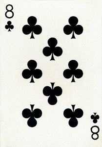 古德父子公司纸牌中的8个俱乐部，c1940 作者 不明