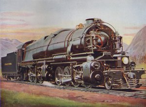300吨的美国槌式货运发动机。宾夕法尼亚铁路，1926年 作者 Unbekannt