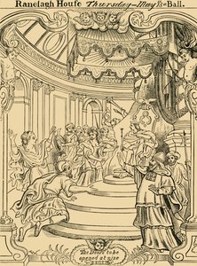 拉纳拉格邀请卡，约1876年。 作者 不明