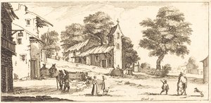 一个教堂，在1635年或之后。 作者 不明