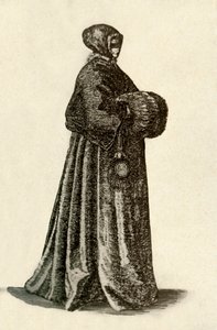 1640年，1937年，一位穿着户外服装的荷兰女士。 作者 不明