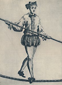 1942年，一位著名的紧绳助行器 作者 不明
