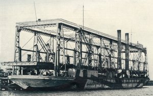 浮动铁路，1922年。 作者 不明